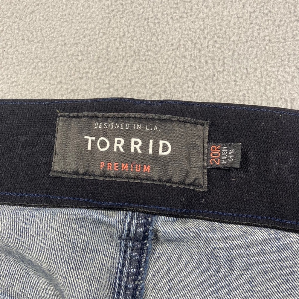 Torrid Jeans Womens 20R Blue Skinny Mid Rise Bombshell Skinny Stretch Dark - Picture 5 of 9